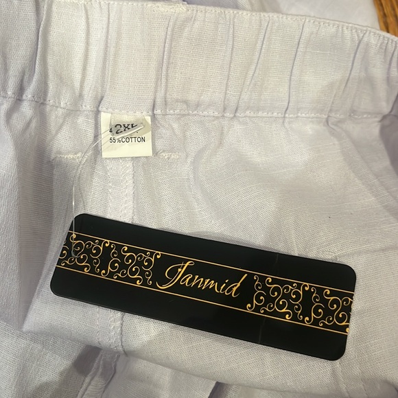 NWT Men’s White Linen Pants Size 2XL - Picture 5 of 6
